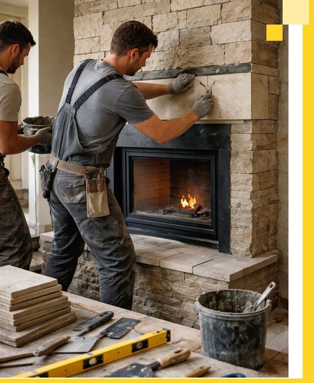 Проектирование и установка открытых каминов в Крымске