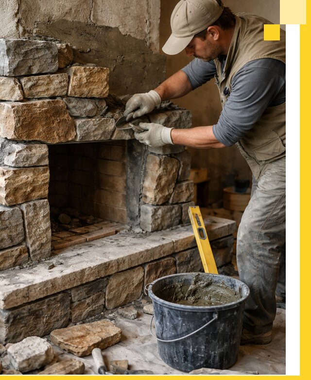 Изготовление и установка каменных каминов под ключ в Крымске