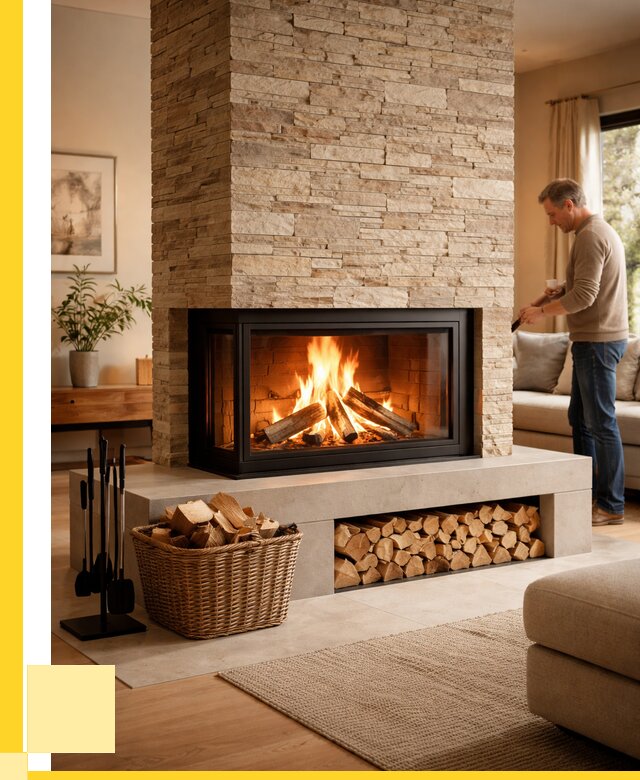 Дровяной камин под ключ в Крымске от 207260 р. | ЭриданКрм