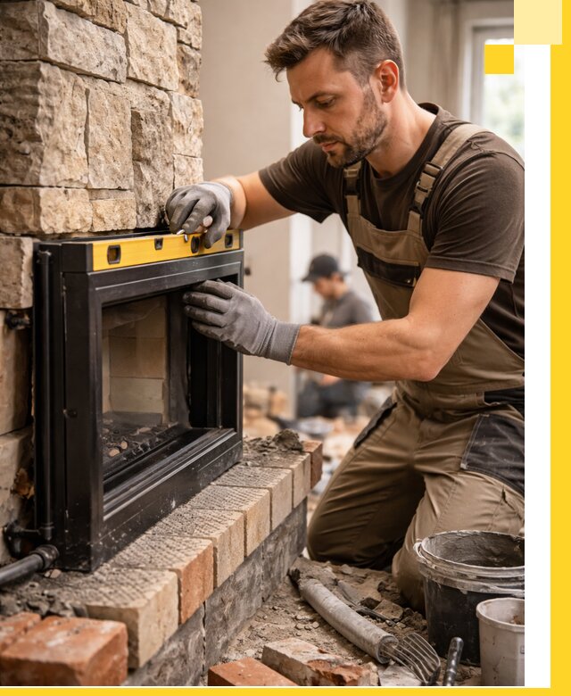 Дровяные камины под ключ в Крымске: монтаж, обустройство