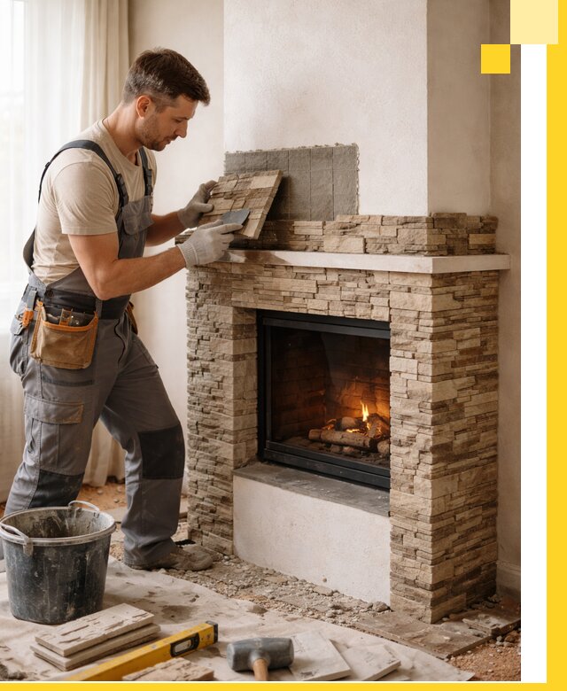 Изготовление и монтаж каминов для дома под ключ в Крымске