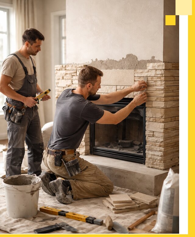 Установка и монтаж каминов для загородного дома в Крымске