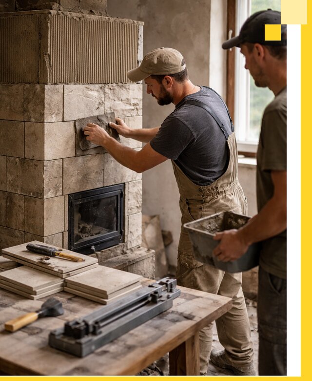 Профессиональная облицовка печей в Крымске: керамика и камень