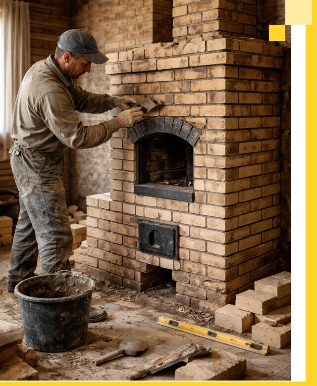 Кирпичные печи под ключ в Крымске: проектирование и кладка