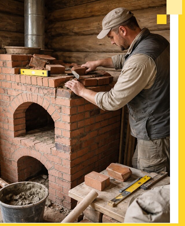 Изготовление и установка русских печей в Крымске под ключ