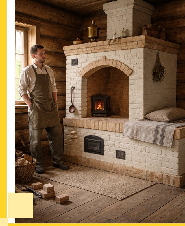 Русские печи с лежанкой под ключ в Крымске от 155445 р. ЭриданКрм