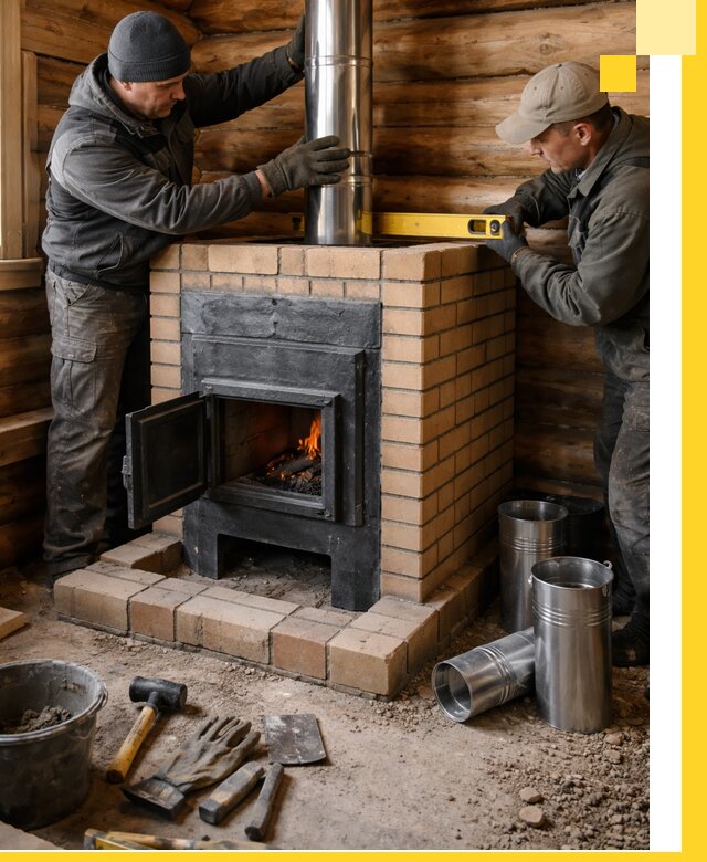 Проектирование, изготовление и установка банных печей в Крымске