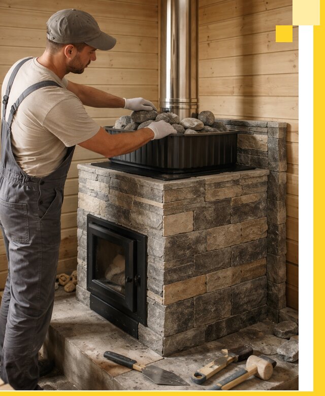 Печи для парной в Крымске, производство, монтаж и обслуживание