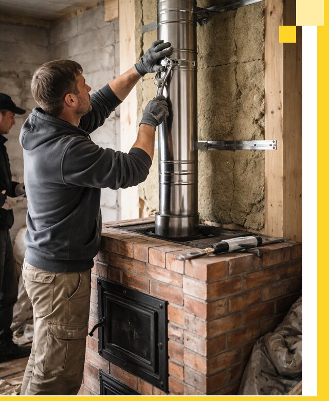 Изготовление и монтаж печей и дымоходов под ключ в Крымске