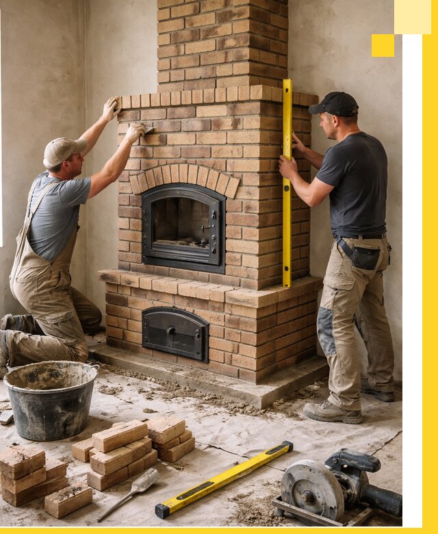 Продажа и установка печей и каминов для дома под ключ в Крымске