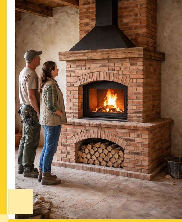 Печи камины из кирпича в Крымске от 124356 р. | ЭриданКрм