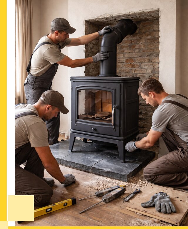 Монтаж печи камина в частном доме в Крымске от 25908 р. | ЭриданКрм