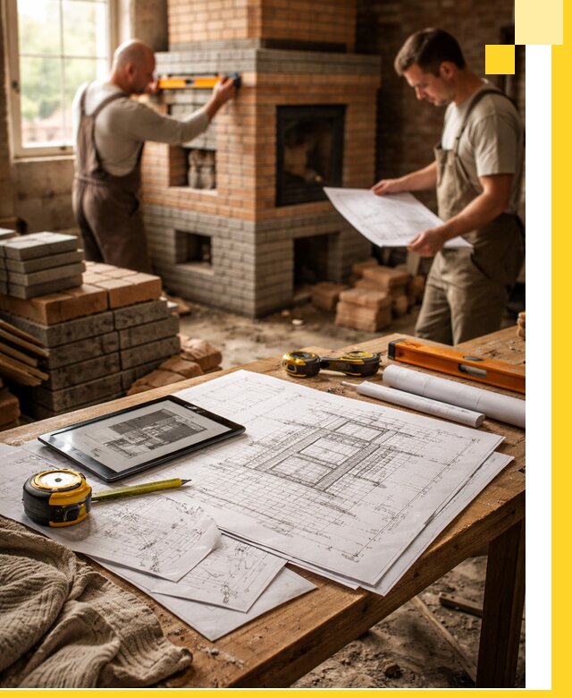 Проекты печей и каминов с индивидуальным дизайном в Крымске