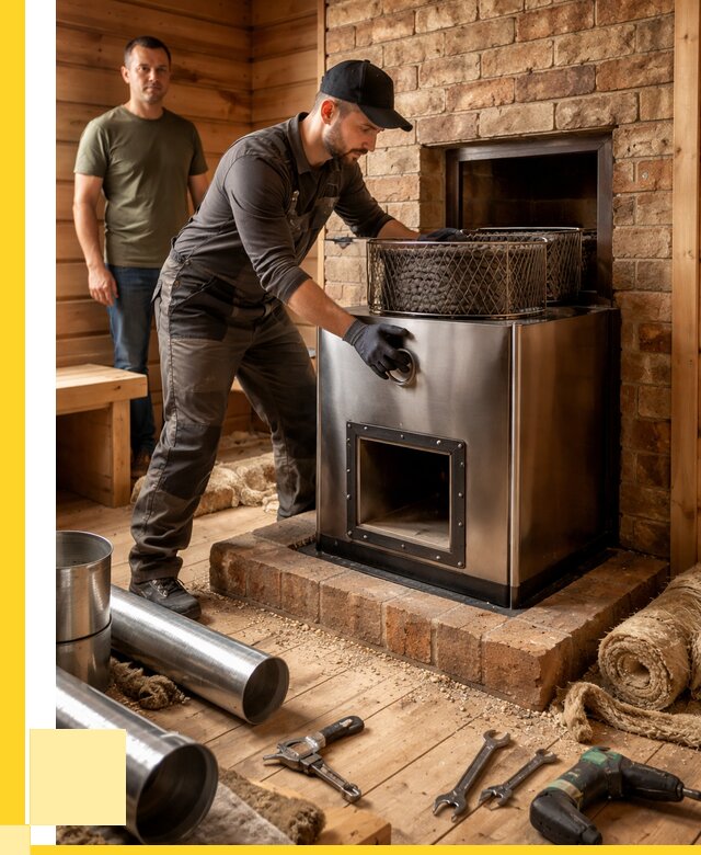 Монтаж банных печей под ключ в Крымске от 18653 р., ЭриданКрм