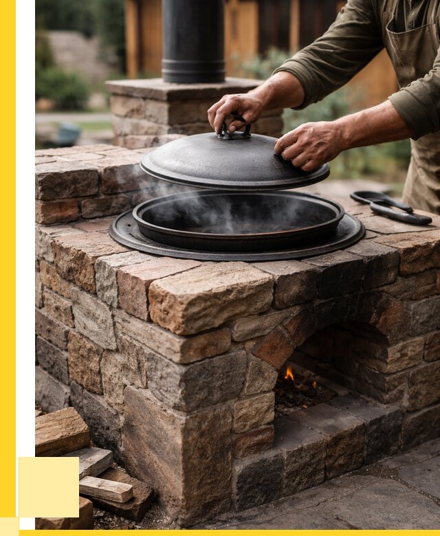 Печи для казана в Крымске по цене от 18653 р. | ЭриданКрм