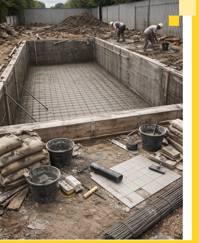 Строительство бассейнов под ключ в Крымске, дизайн и монтаж