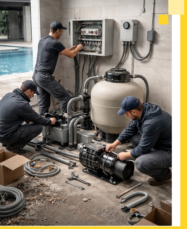 Профессиональный монтаж оборудования для бассейнов в Крымске