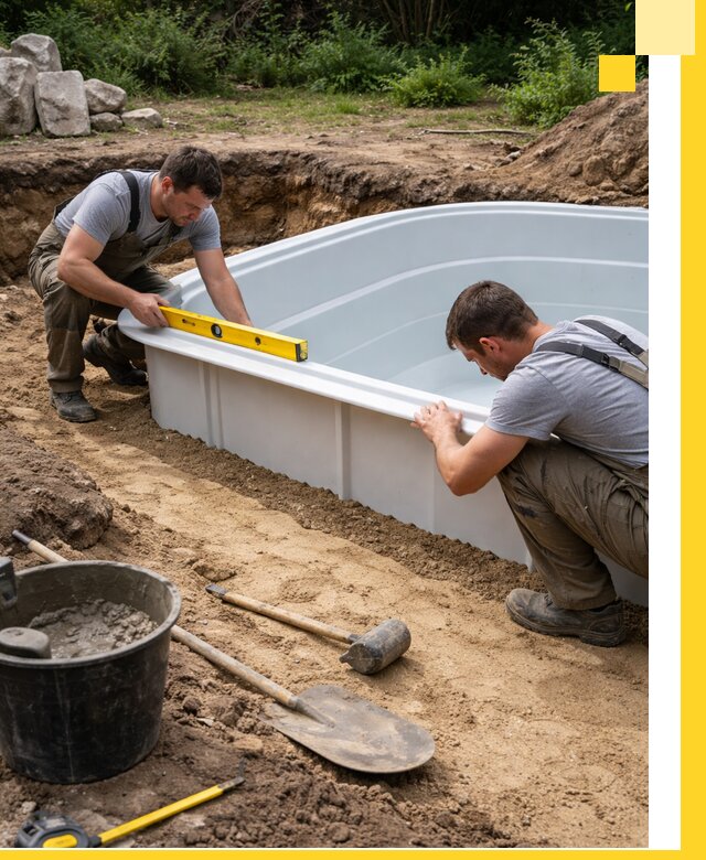 Производство и установка пластиковых бассейнов в Крымске под ключ