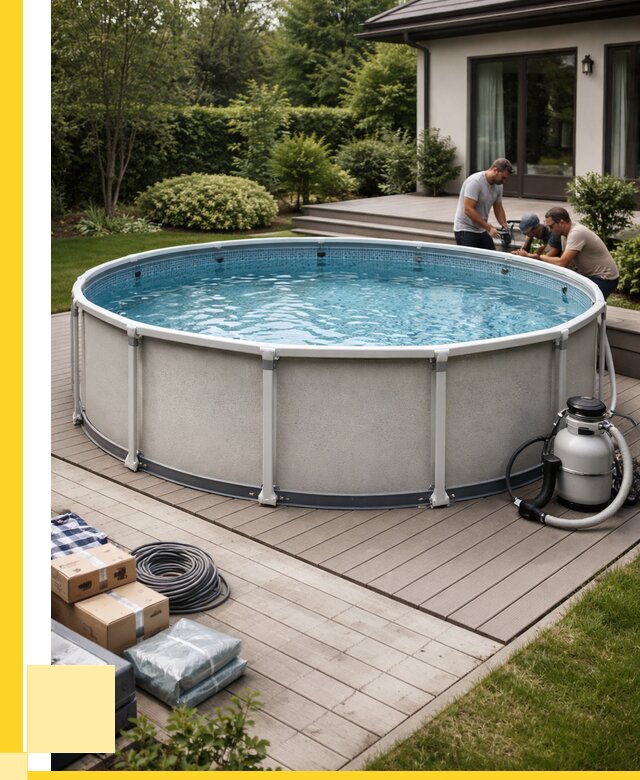 Купить каркасные бассейны в Крымске от 46634 р. | ЭриданКрм