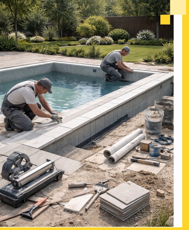 Строительство открытых бассейнов под ключ в Крымске профессионально