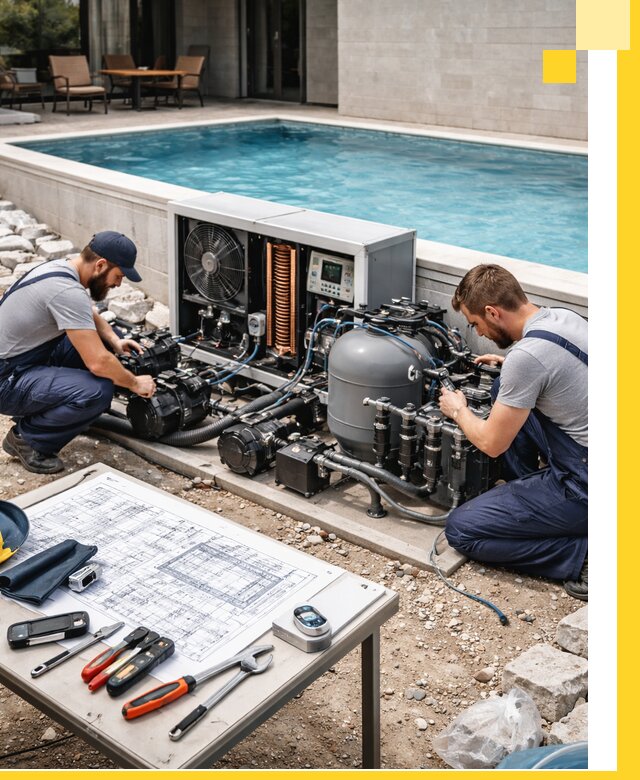 Проектирование и монтаж бассейнов с подогревом в Крымске