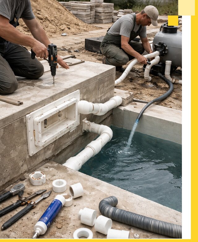 Строительство скиммерных бассейнов под ключ в Крымске