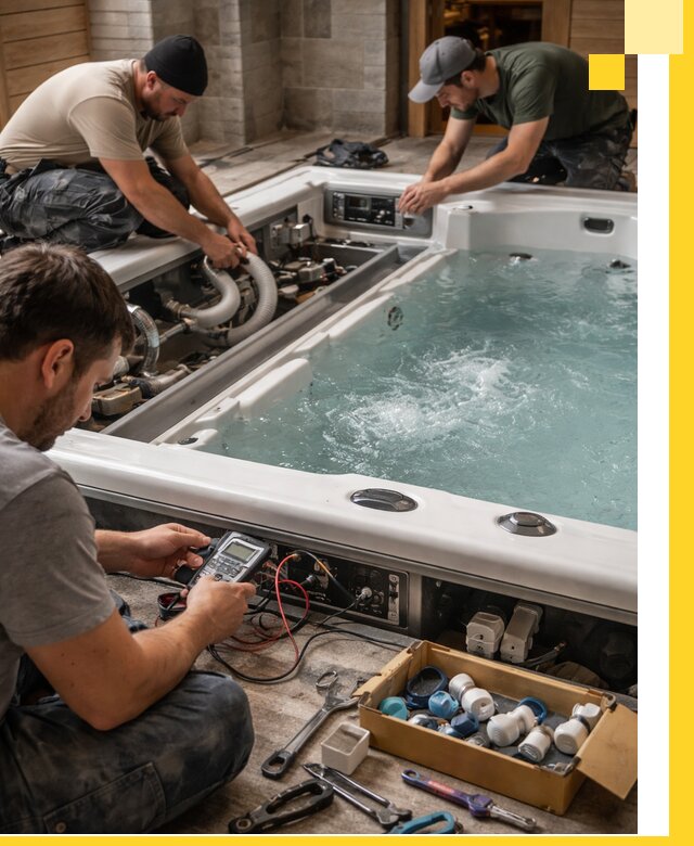 Гидромассажные бассейны под ключ в Крымске, дизайн и монтаж