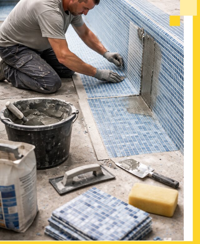 Укладка и ремонт мозаики для бассейнов под ключ в Крымске