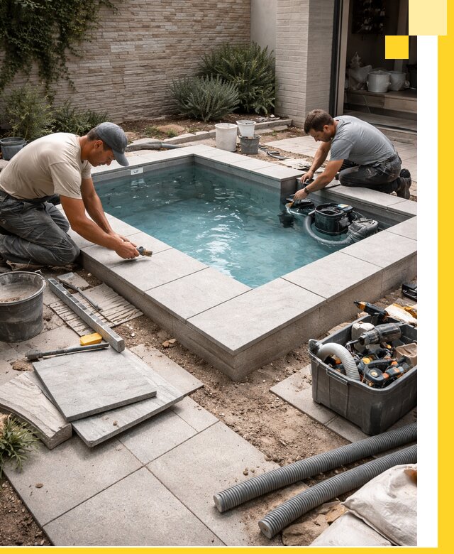 Мини бассейны под ключ в Крымске, дизайн и установка