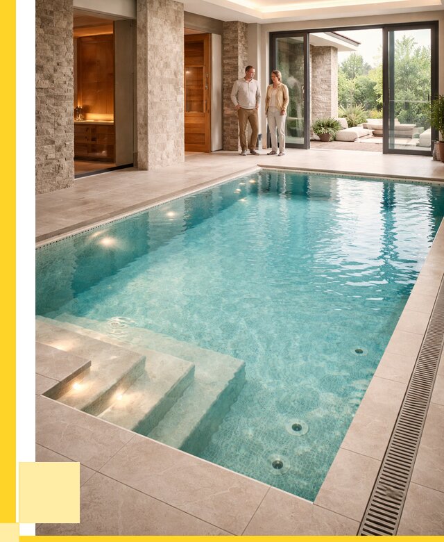 Бассейн во дворе в Крымске: проект, отделка от 1243560 р. | ЭриданКрм