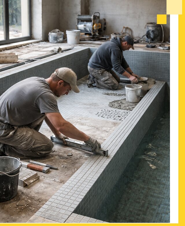 Строительство бассейна в частном доме в Крымске под ключ