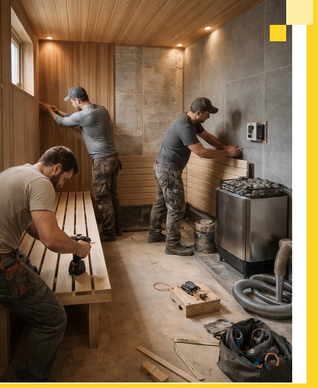 Сауны под ключ в Крымске, проектирование, строительство, отделка