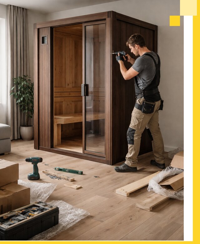 Установка и производство мини саун под ключ в Крымске