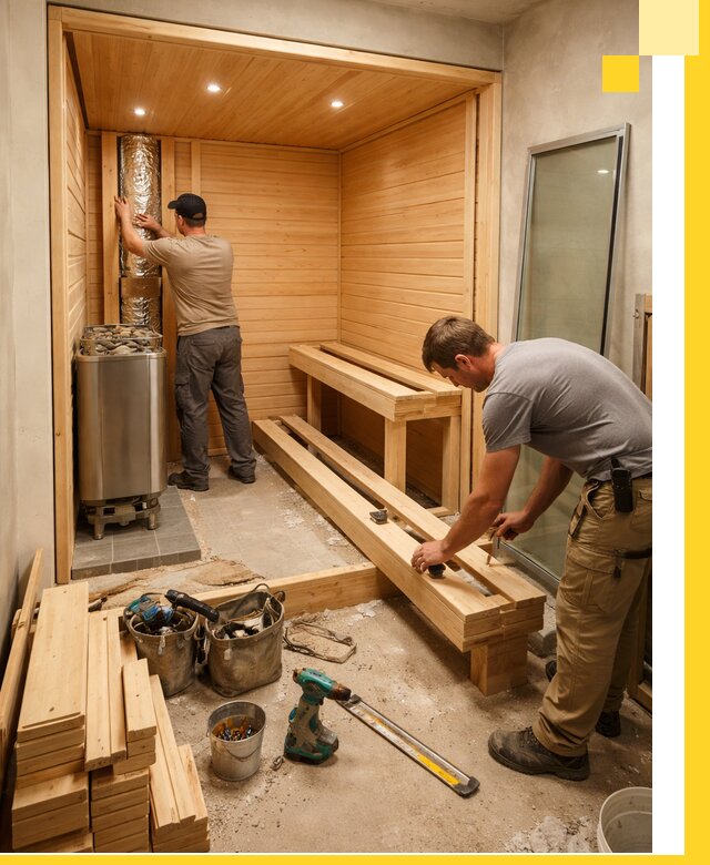 Проектирование и установка домашних саун под ключ в Крымске