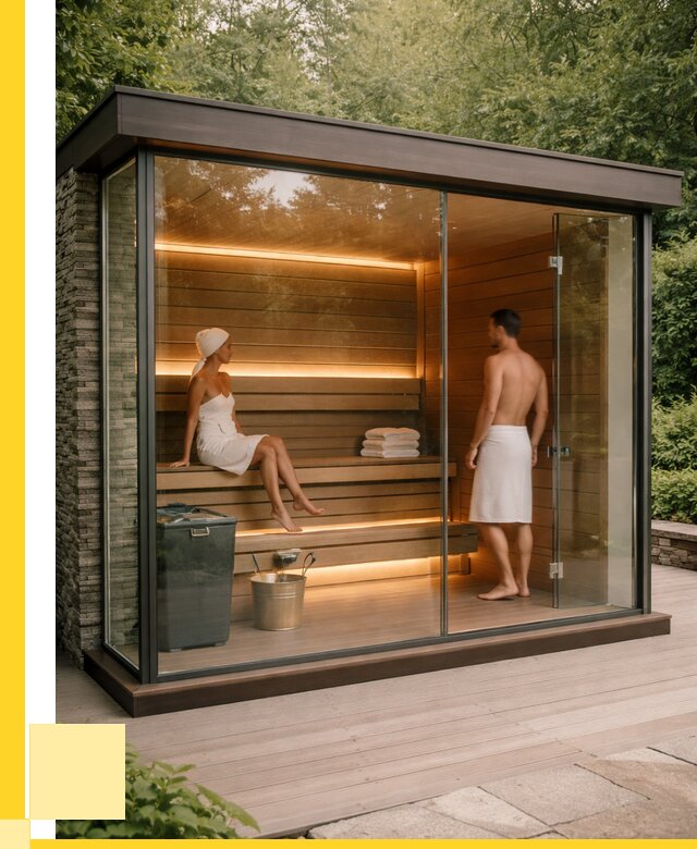 Сауна стеклянная и двери для сауны в Крымске от 259075 р. | ЭриданКрм