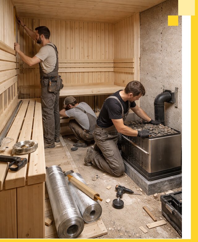 Индивидуальные сауны на заказ в Крымске под ключ, проект и монтаж