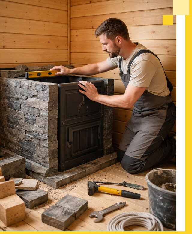 Производство и установка печей для саун под ключ в Крымске