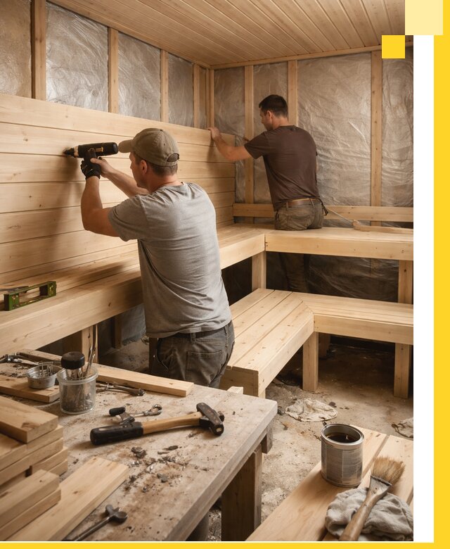 Профессиональная отделка бань и саун под ключ в Крымске