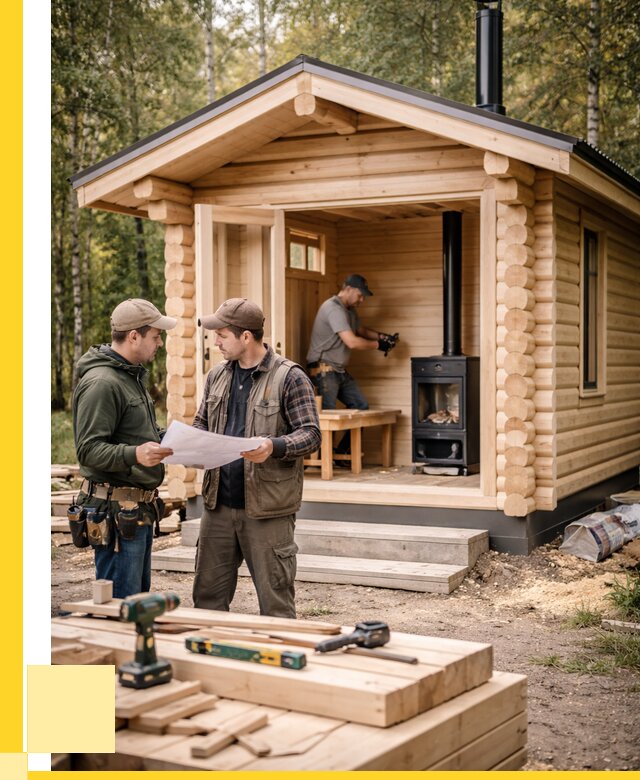 Монтаж бань под ключ в Крымске — от 207260 р. | ЭриданКрм