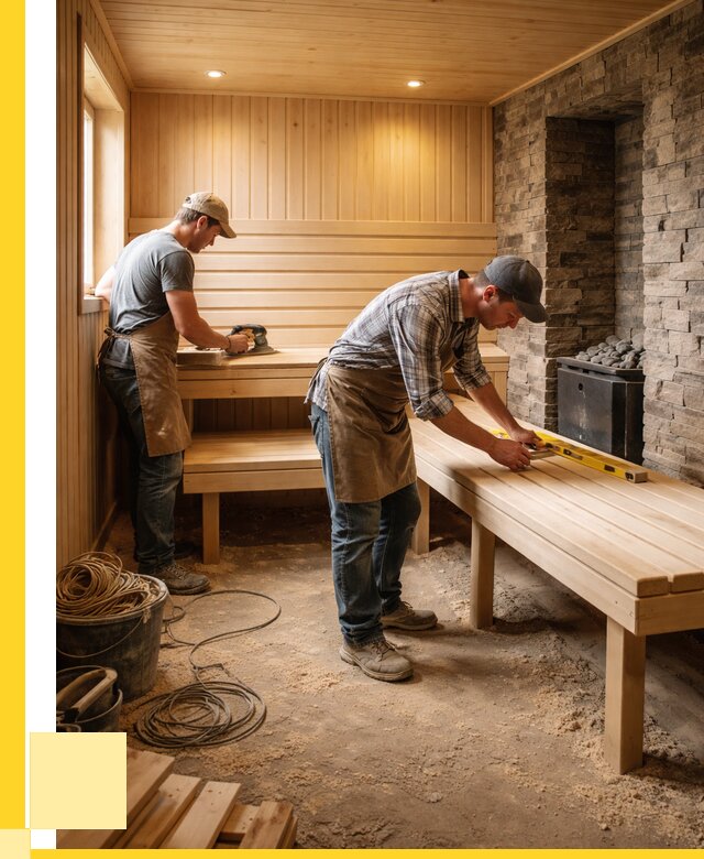 Отделка бани в Крымске: внутренняя отделка от 3109 р. | ЭриданКрм