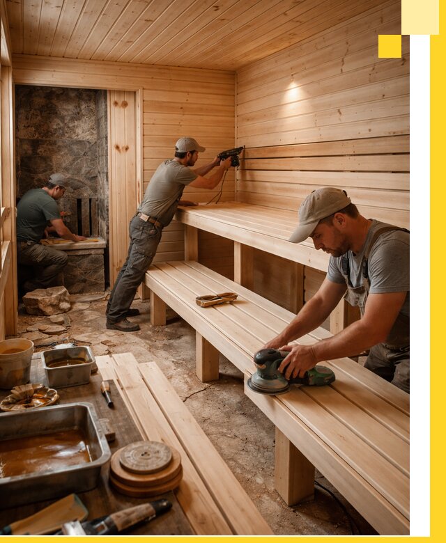 Профессиональная отделка бань в Крымске под ключ, с гарантией