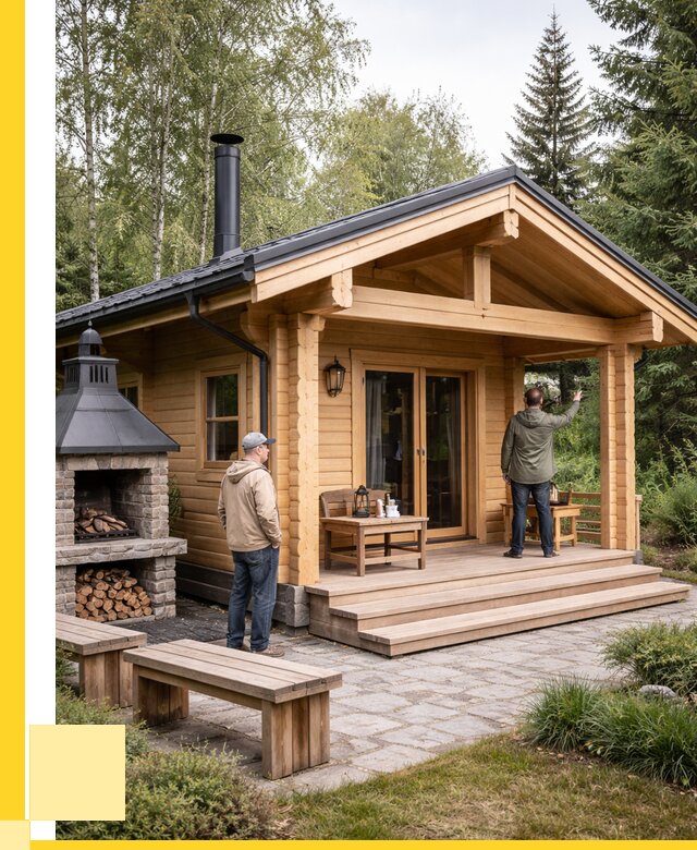 Деревянные бани под ключ в Крымске от 466335 р. | ЭриданКрм