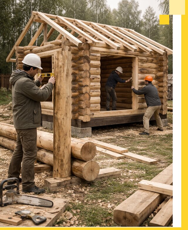 Строительство бань для дачи под ключ в Крымске с доставкой и монтажом