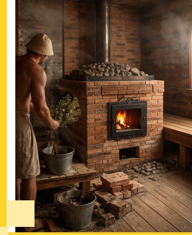 Кирпичные банные печи в Крымске от 93267 р. | ЭриданКрм