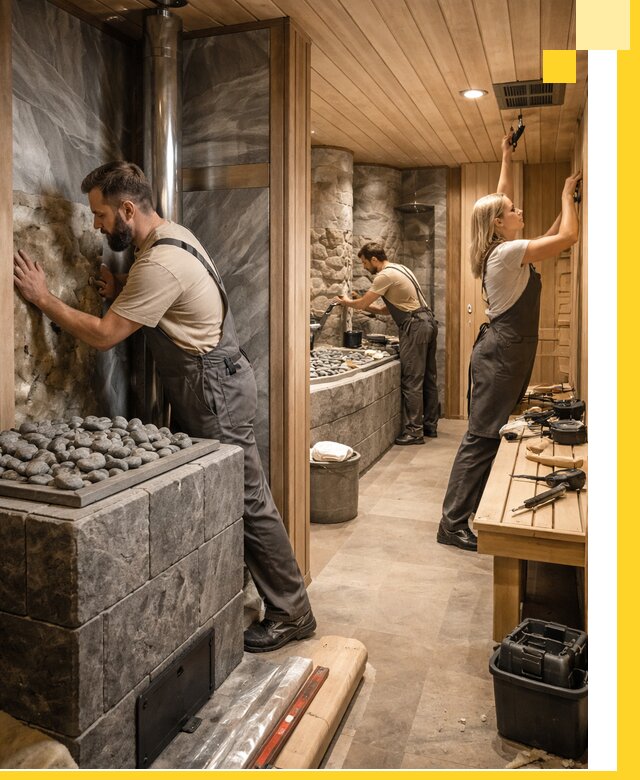 Строительство бань и SPA процедур в Крымске под ключ и отделкой