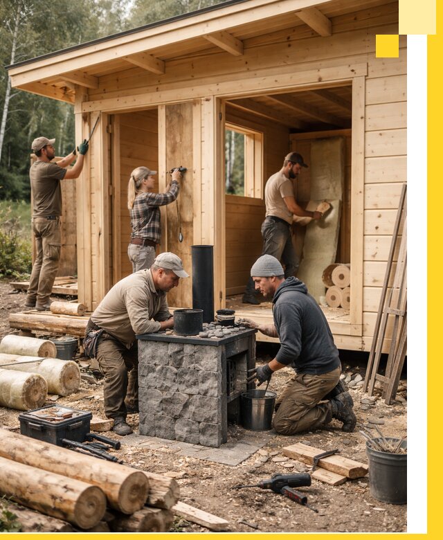 Купить баню под ключ в Крымске строительство монтаж отделка