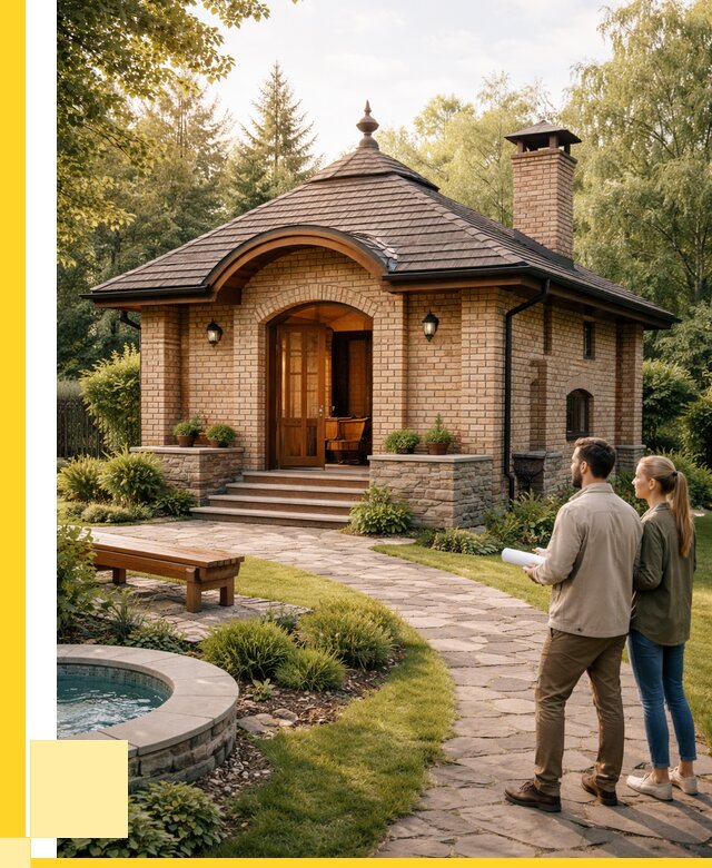 Проект кирпичной бани в Крымске от 31089 р. | ЭриданКрм