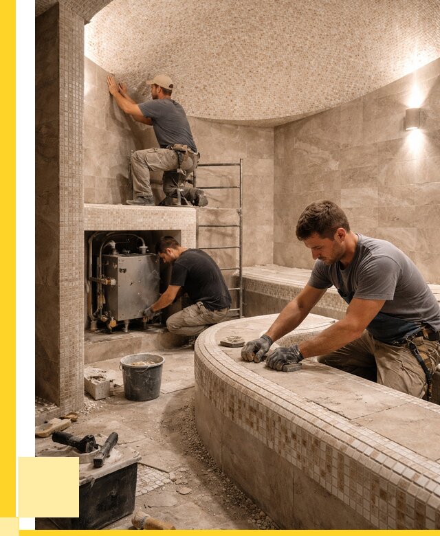 Монтаж хамамов под ключ в Крымске от 259075 р. ЭриданКрм