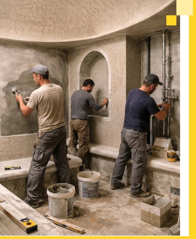 Профессиональный монтаж хамамов под ключ в Крымске с гарантией