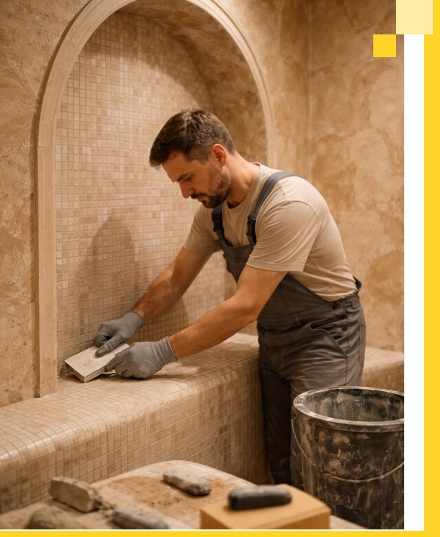 Профессиональная отделка хамамов с мозаикой под ключ в Крымске